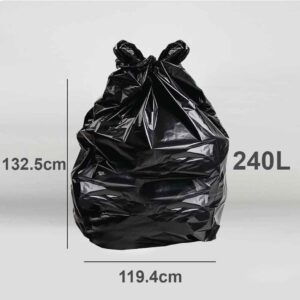 100 Heavy Duty Wheelie Bin Liner 240L