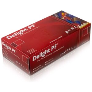 Aurelia Delight Clear Disposable Vinyl Gloves - Powder Free