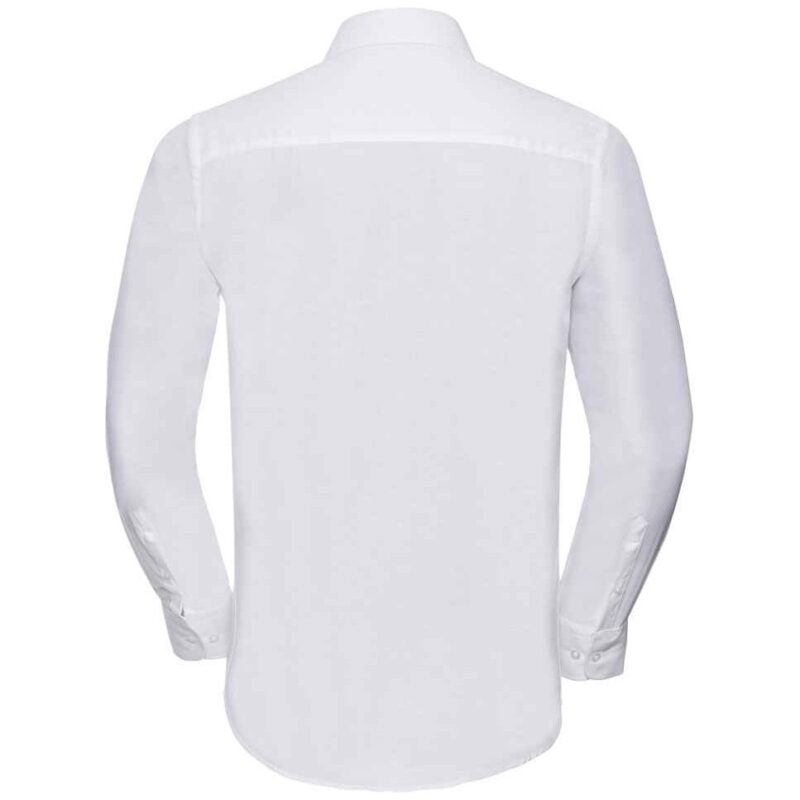 Russell Collection Long Sleeve Tailored Oxford Shirt