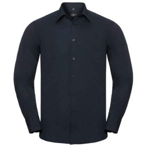 Russell Collection Long Sleeve Tailored Poplin Shirt