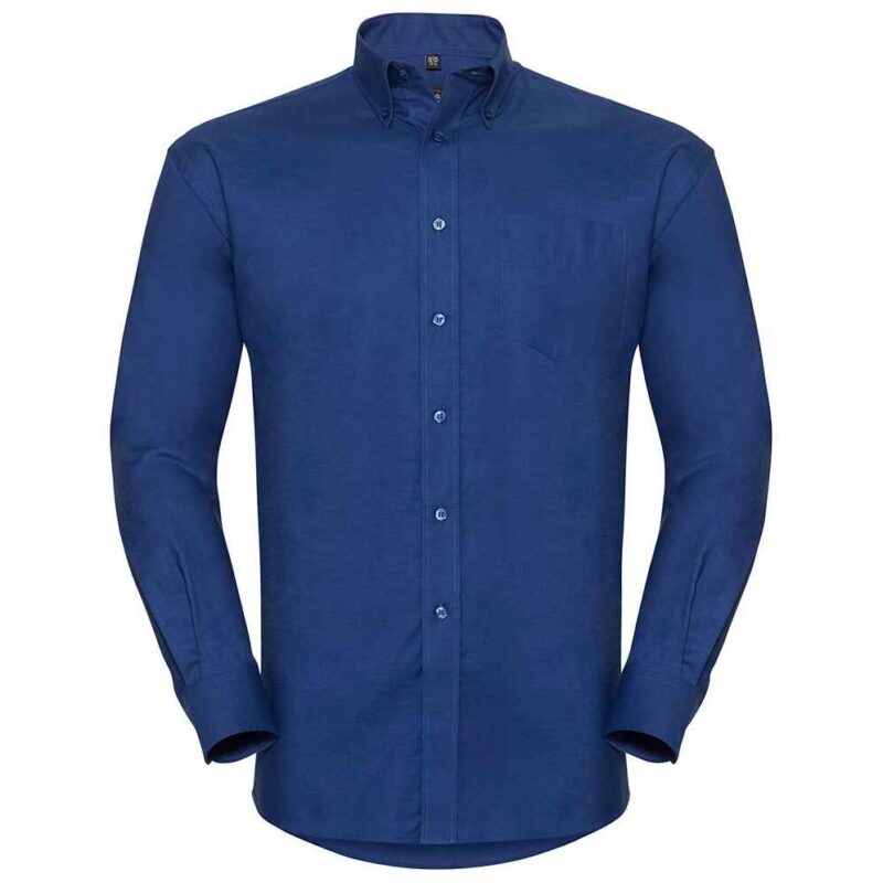 Russell Collection Long Sleeve Easy Care Oxford Shirt