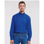 Russell Collection Long Sleeve Easy Care Oxford Shirt