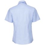 Russell Collection Ladies Short Sleeve Easy Care Oxford Shirt