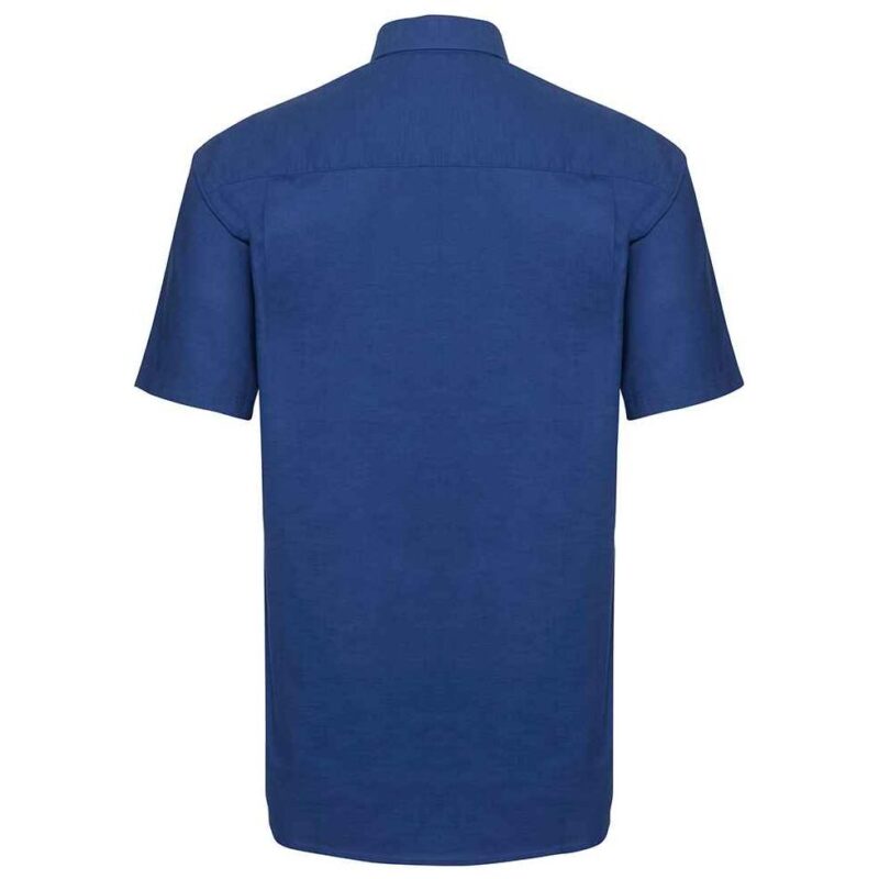 Russell Collection Short Sleeve Easy Care Oxford Shirt