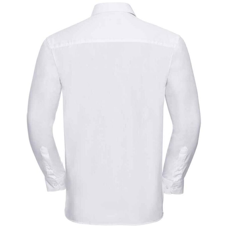 Russell Collection Long Sleeve Easy Care Cotton Poplin Shirt