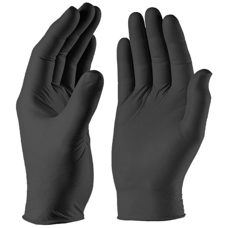 Black Nitrile Disposable Gloves - Medical Grade - Powder Free