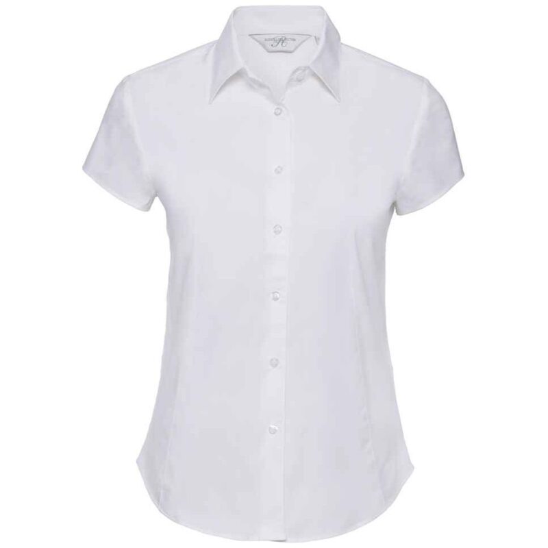 Russell Collection Ladies Short Sleeve Easy Care Fitted Shirt