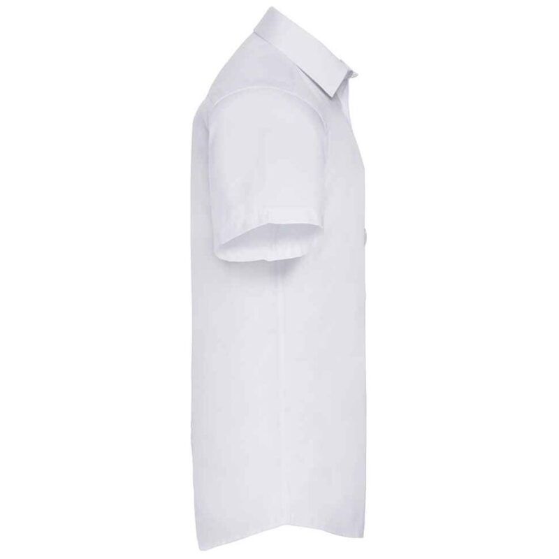 Russell Collection Short Sleeve Herringbone Shirt