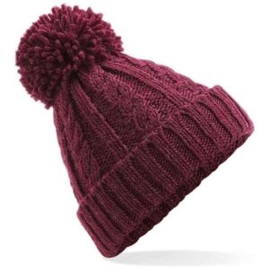 Beechfield Cable Knit Melange Beanie