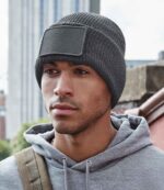 Beechfield Removable Patch Thinsulate Beanie