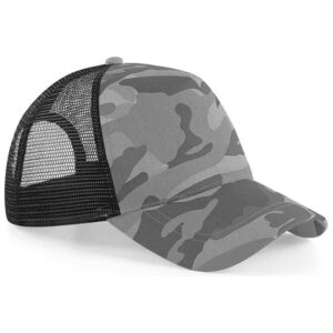 Beechfield Camo Snapback Trucker Cap