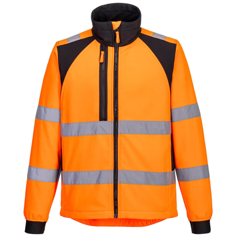 Portwest WX2 Eco Hi-Vis Softshell - Orange/Black