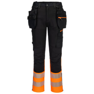 Portwest DX4 Hi-Vis Class 1 Craft Trousers - Yellow/Black