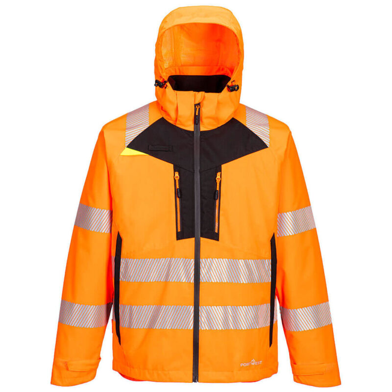 Portwest DX4 Hi-Vis 4-in-1 Jacket - Orange/Black
