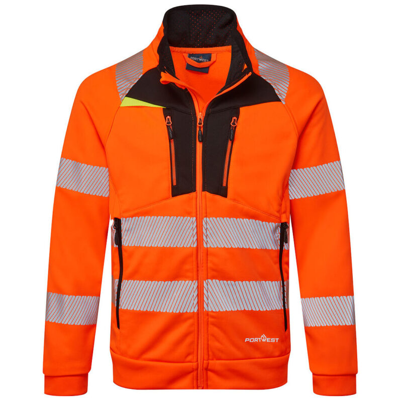 Portwest DX4 Hi-Vis Hoodie - Orange/Black