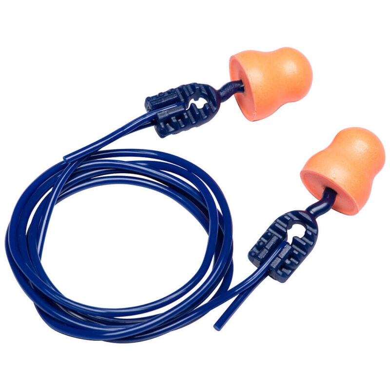 Portwest Easy Fit PU Ear Plugs Corded Orange EP12