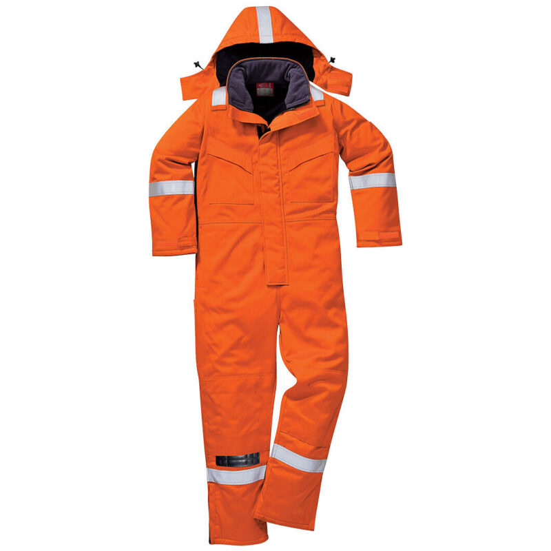 Portwest FR Anti-Static Winter Coverall - Orange Tall