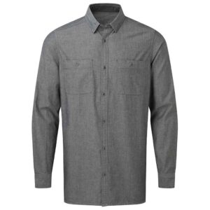 Premier Fairtrade Organic Long Sleeve Chambray Shirt