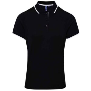 Premier Ladies Contrast Coolchecker® Piqué Polo Shirt