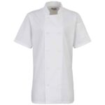 Premier Ladies Short Sleeve Chef's Jacket