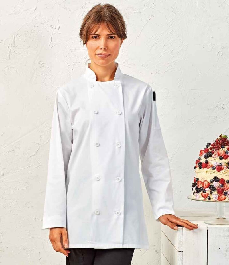 Premier Ladies Long Sleeve Chef's Jacket