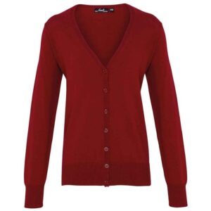 Premier Ladies Cotton Acrylic V Neck Cardigan