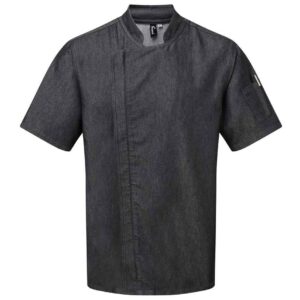 Premier Short Sleeve Zipped Chef's Jacket
