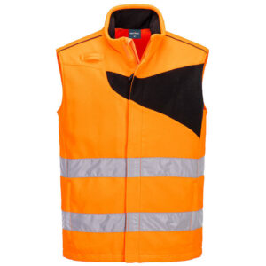 Portwest PW2 Hi-Vis Fleece Bodywarmer