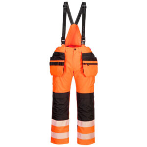 Portwest PW3 Hi-Vis Rain Trousers - Yellow/Black