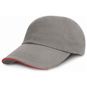 Result Low Profile Heavy Brushed Cotton Cap with Sandwich Peak