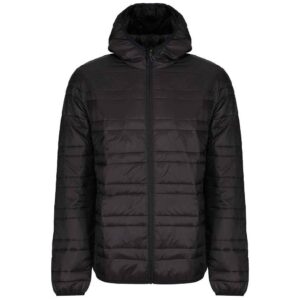 Regatta Firedown Packaway Hooded Baffle Jacket - Black