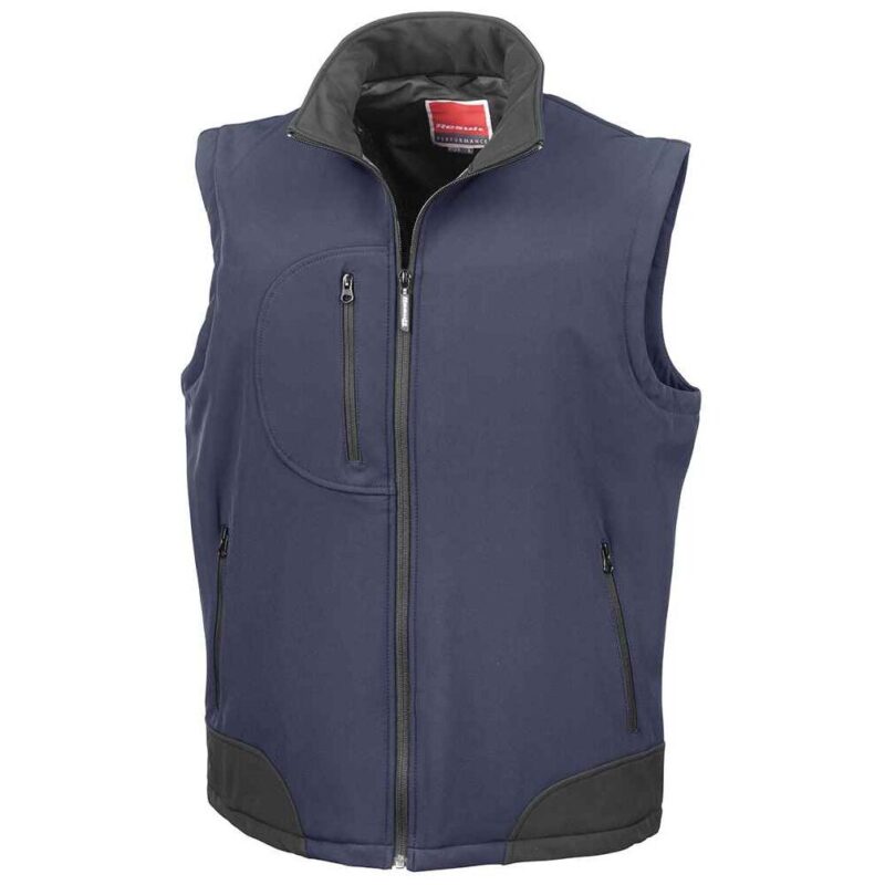 Result Soft Shell Bodywarmer - Navy/Black
