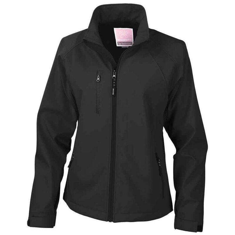 Result Ladies Base Layer Soft Shell Jacket - Black