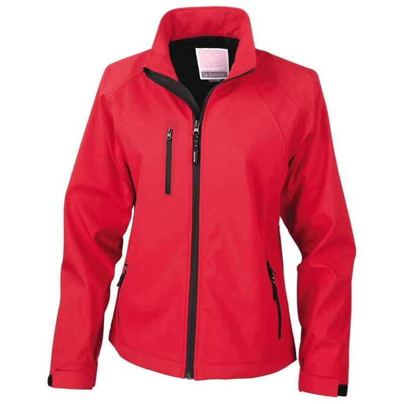 Result Ladies Base Layer Soft Shell Jacket - Red