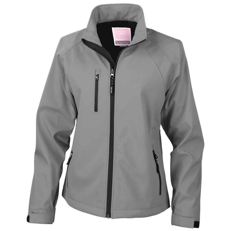 Result Ladies Base Layer Soft Shell Jacket - Silver