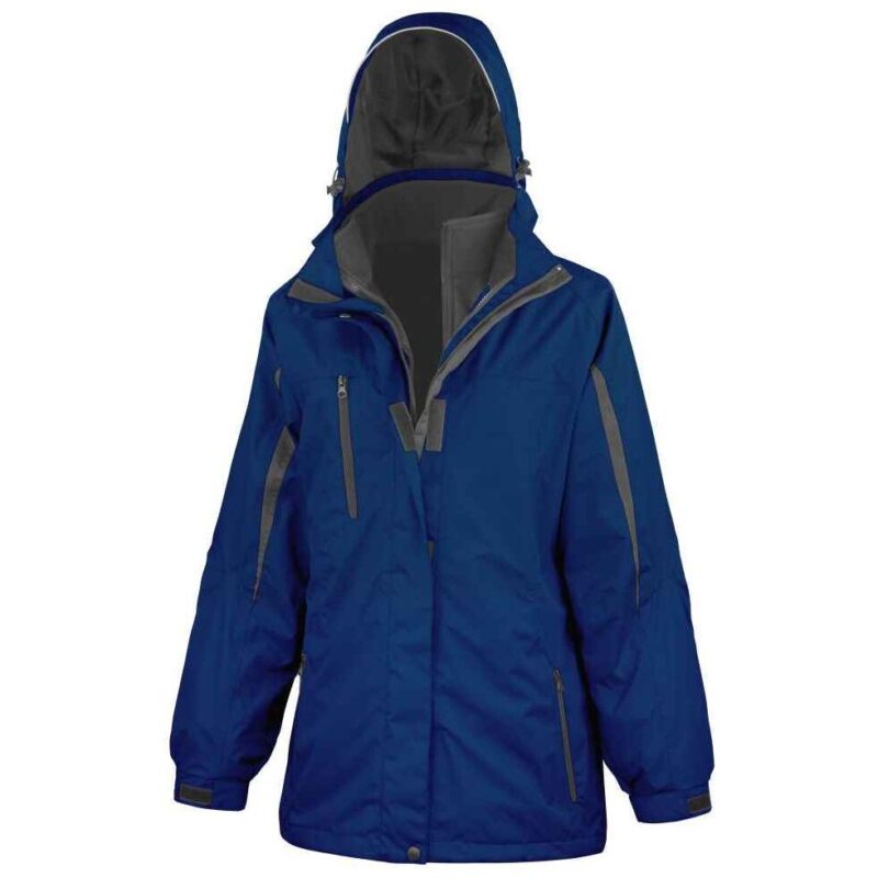 Result Ladies Journey 3-in-1 Jacket with Soft Shell Inner - Navy/Black