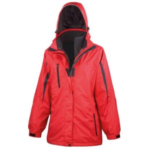 Result Ladies Journey 3-in-1 Jacket with Soft Shell Inner - Red/Black