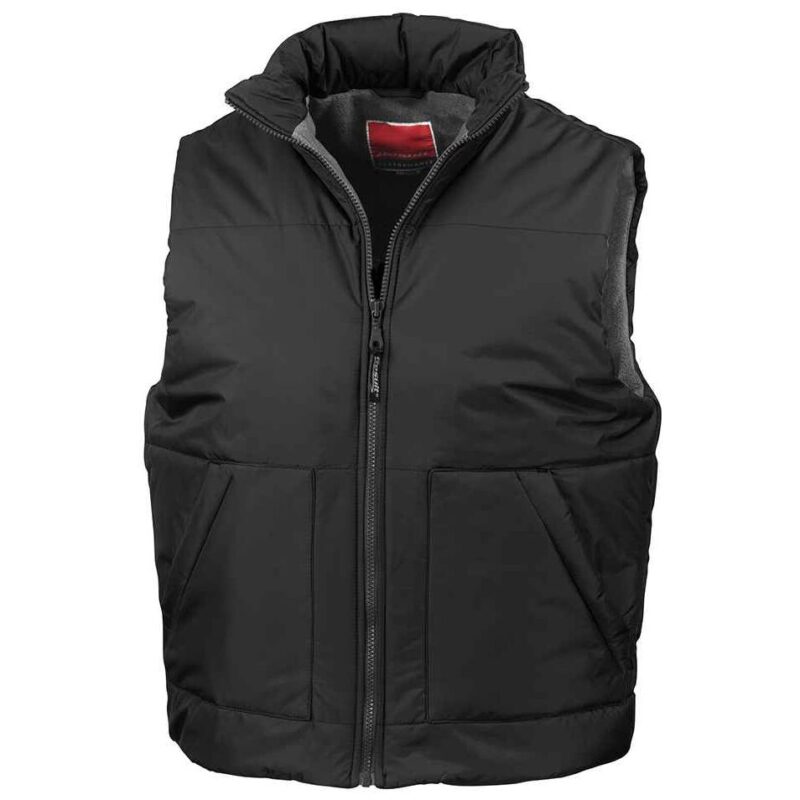 Result Fleece Lined Bodywarmer - Black
