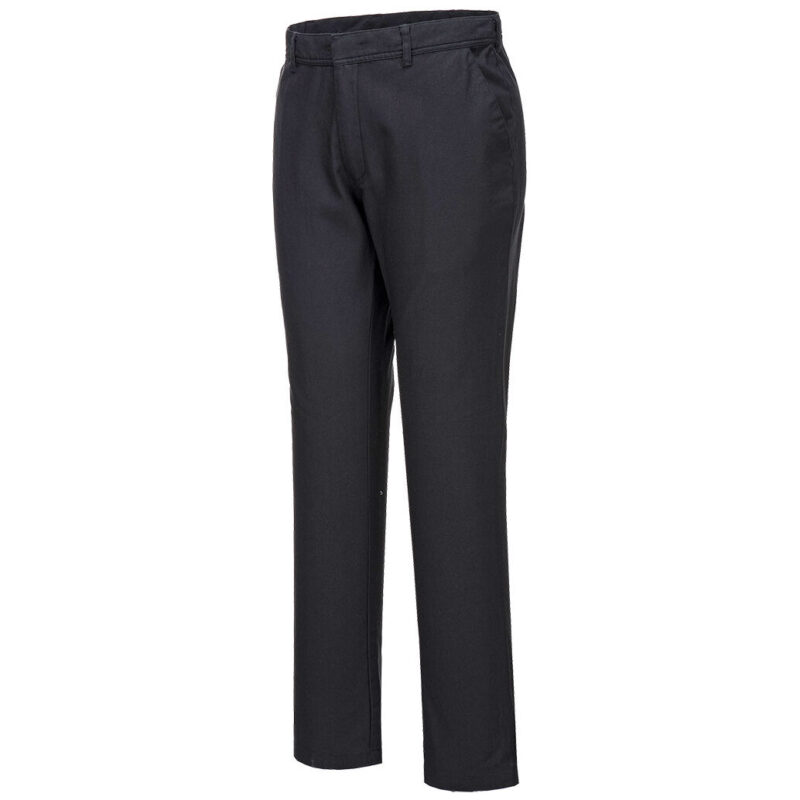 Portwest Stretch Slim Chino Trousers - Black Short