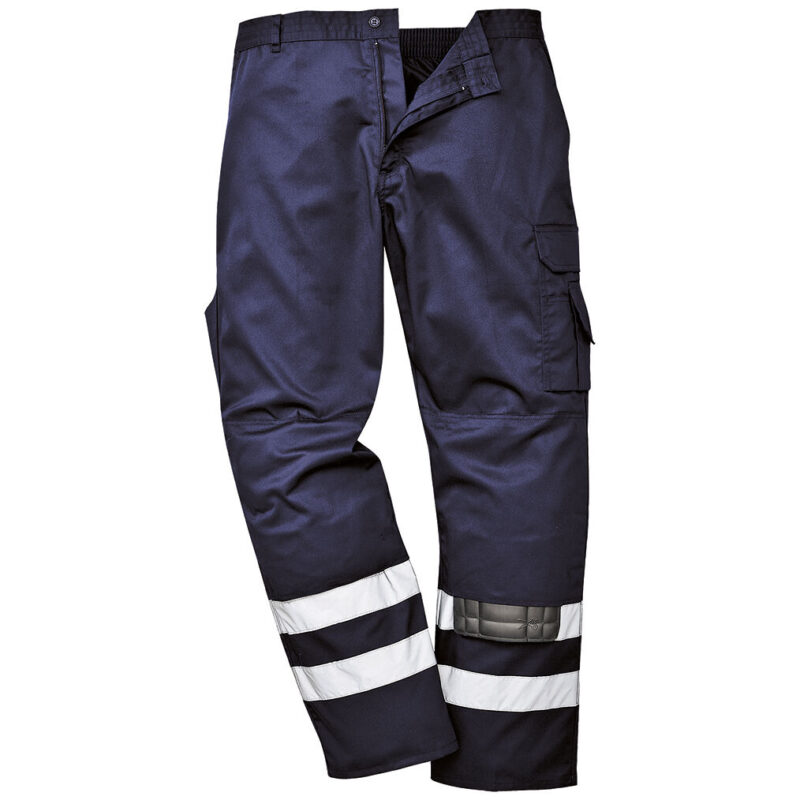 Portwest Iona Safety Combat Trousers - Navy Tall