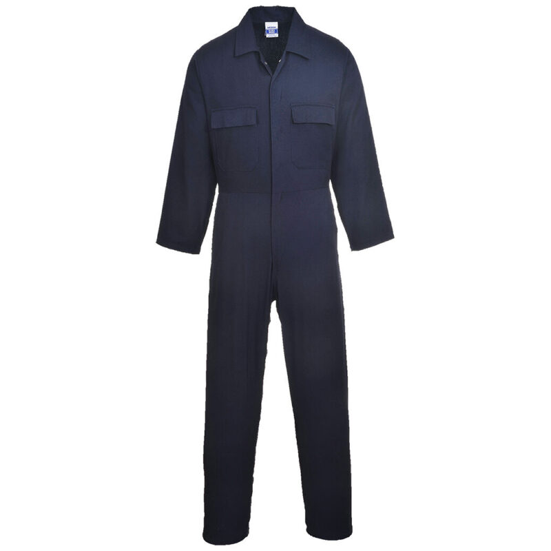 Portwest Euro Work Cotton Coverall - Navy Tall