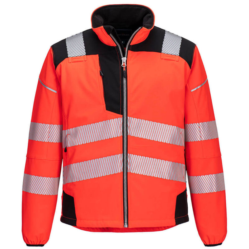 Portwest PW3 Hi-Vis Softshell - Red/Black
