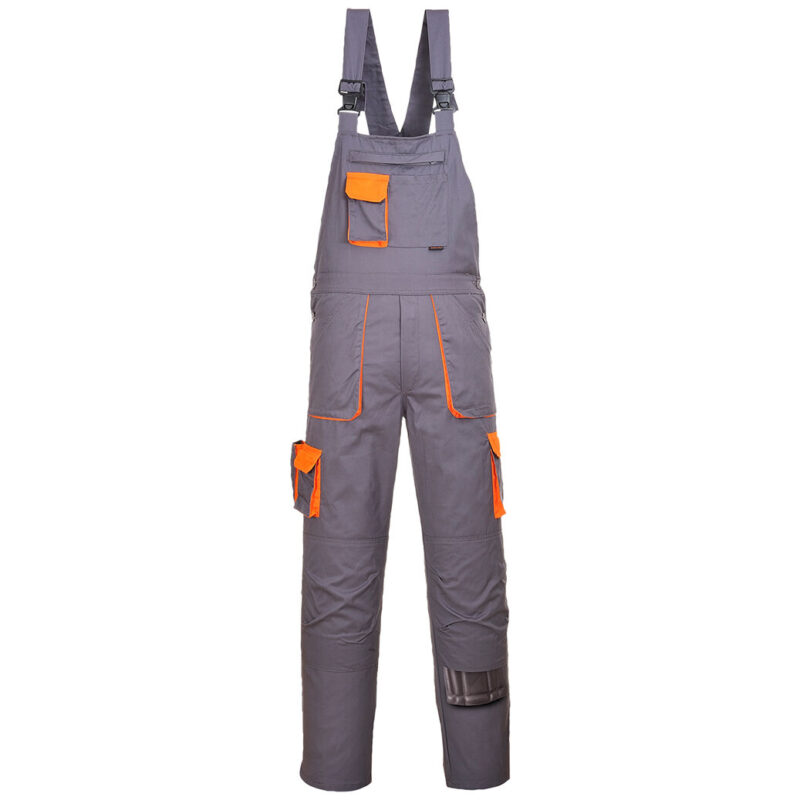 Portwest Portwest Texo Contrast Bib and Brace - Grey Tall
