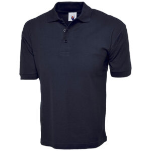 Uneek UC112 Cotton Rich Poloshirt - Black