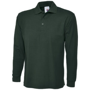 Uneek UC113 Longsleeve Poloshirt - White