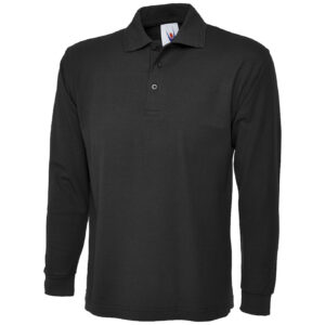 Uneek UC113 Longsleeve Poloshirt - White