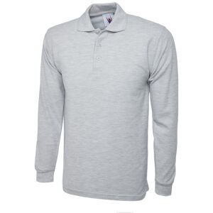 Uneek UC113 Longsleeve Poloshirt - White