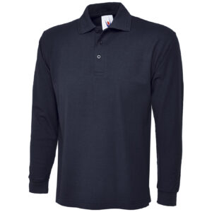 Uneek UC113 Longsleeve Poloshirt - White