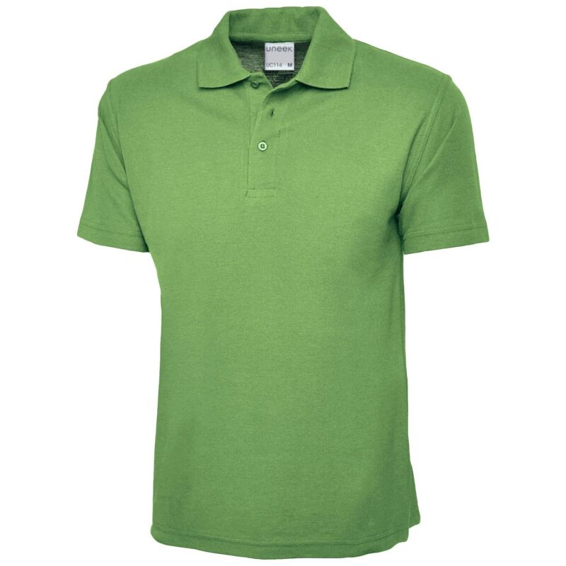 Uneek UC114 Men's Ultra Cotton Poloshirt - Lime