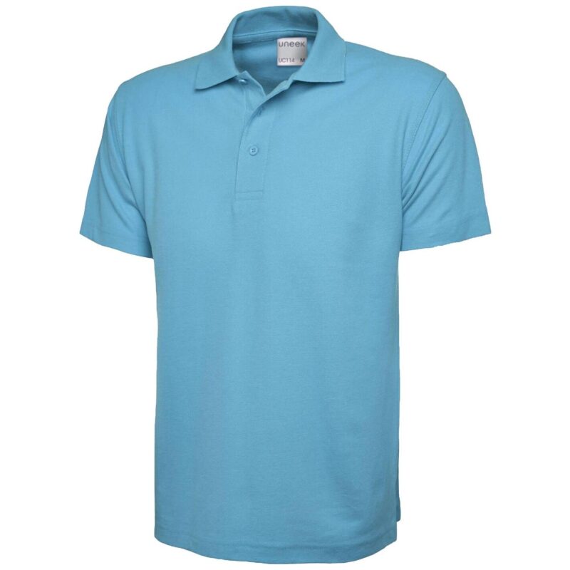 Uneek UC114 Men's Ultra Cotton Poloshirt - Sky